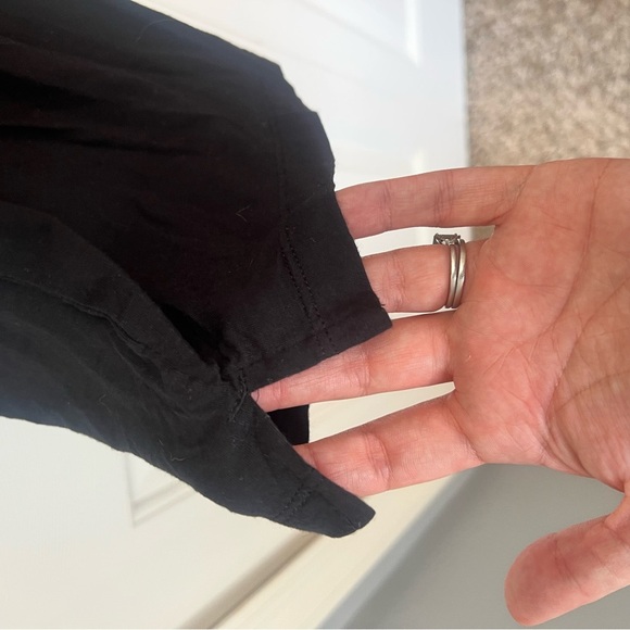 Gap Maternity Black Pajama Set Cami Robe Pants Size Large Modal Soft - Picture 11 of 11